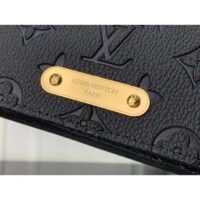 Louis Vuitton LV Women Wallet On Chain Lily Black Monogram Empreinte Embossed Supple Grained Cowhide Leather (7)