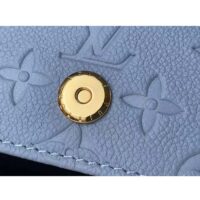 Louis Vuitton LV Women Wallet On Chain Lily Blue Hour Monogram Empreinte Embossed Supple Grained Cowhide Leather (1)