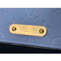 Louis Vuitton LV Women Wallet On Chain Lily Blue Hour Monogram Empreinte Embossed Supple Grained Cowhide Leather (1)