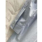 Louis Vuitton LV Women Zipper Waist Shirt Dress Coton Ice Blue Regular Fit - Imagen 9