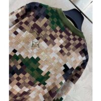 Louis Vuitton Men LV Damier Cotton Jacquard Pullover Regular Fit Allover Damoflage Multicolor (9)