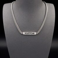 Louis Vuitton Men LV ID Necklace (1)