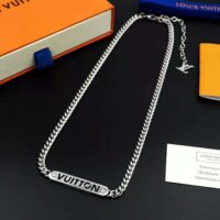Louis Vuitton Men LV ID Necklace (1)