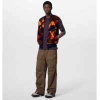 Louis Vuitton Men LV Reversible Fleece Gilet Regular Fit Zip Closure Multicolor (4)