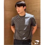 Louis Vuitton Men LV SKI Monogram Gradient Cotton T-Shirt Regular Fit Ribbed Neck Volcanic Ash - Image 11