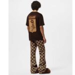 Louis Vuitton Men LV Short-Sleeved Cotton Intarsia Crewneck Staple Fit Ribbed Collar Compact Knit - Image 13