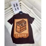 Louis Vuitton Women LV Short-Sleeved Cotton Intarsia Crewneck Staple Fit Ribbed Collar Compact Knit - Image 2