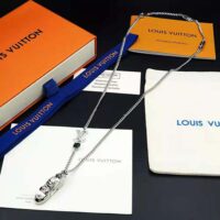 Louis Vuitton Men LV Trainer Strass Necklace-Green (1)