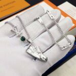 Louis Vuitton Unisex LV Trainer Strass Necklace-Green – Image 8