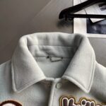 Louis Vuitton Men LV Varsity Leather Blouson Cropped Fit Epi Leather Sleeves Shirt Collar Cotton Wool - Imagen 5