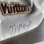 Louis Vuitton Men LV Varsity Leather Blouson Cropped Fit Epi Leather Sleeves Shirt Collar Cotton Wool - Imagen 8