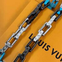 Louis Vuitton Men Monogram Chain Necklace (1)