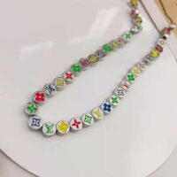 Louis Vuitton Men Monogram Colours Necklace (1)
