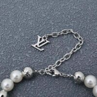 Louis Vuitton Men Monogram Pearls Bracelet (1)