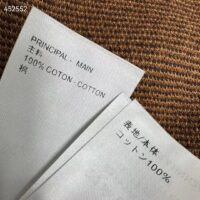 Louis Vuitton Men Short-Sleeved Cotton Damier Crewneck Crystal LV Patch Regular Fit Pop Jacquard 1AFIUP (4)