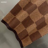 Louis Vuitton Men Short-Sleeved Cotton Damier Crewneck Crystal LV Patch Regular Fit Pop Jacquard 1AFIUP (4)