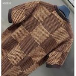 Louis Vuitton Women Short-Sleeved Cotton Damier Crewneck Crystal LV Patch Regular Fit Pop Jacquard 1AFIUP - immagine 6