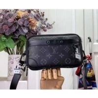 Louis Vuitton Unisex LV Alpha Wearable Wallet Monogram Eclipse Coated Canvas Cowhide Leather Black (5)