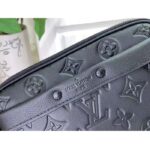 Louis Vuitton Unisex LV Alpha Wearable Wallet Monogram Shadow Cowhide Leather Black - Bild 9