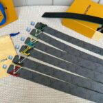 Louis Vuitton Unisex LV Line 40 MM Reversible Belt Green Monogram Eclipse Reverse Coated Canvas Calf Leather - Imagen 9