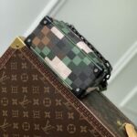 Louis Vuitton Unisex Mini Soft Trunk Green Damoflage Coated Canvas Leather Textile Lining - Image 4