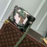 Louis Vuitton Unisex Mini Soft Trunk Green Damoflage Coated Canvas Leather Textile Lining - Image 5