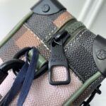 Louis Vuitton Unisex Mini Soft Trunk Green Damoflage Coated Canvas Leather Textile Lining - Image 7