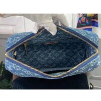 Louis Vuitton Unisex Pochette Cosmétique GM Bleu Denim Blue Monogram Global Organic Textile-Certified Cotton Canvas (9)