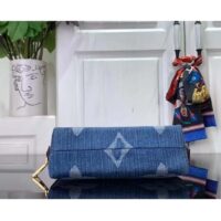 Louis Vuitton Unisex Pochette Cosmétique PM Bleu Denim Blue Monogram Global Organic Textile-Certified Cotton Canvas (2)