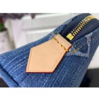 Louis Vuitton Unisex Pochette Cosmétique PM Bleu Denim Blue Monogram Global Organic Textile-Certified Cotton Canvas (2)