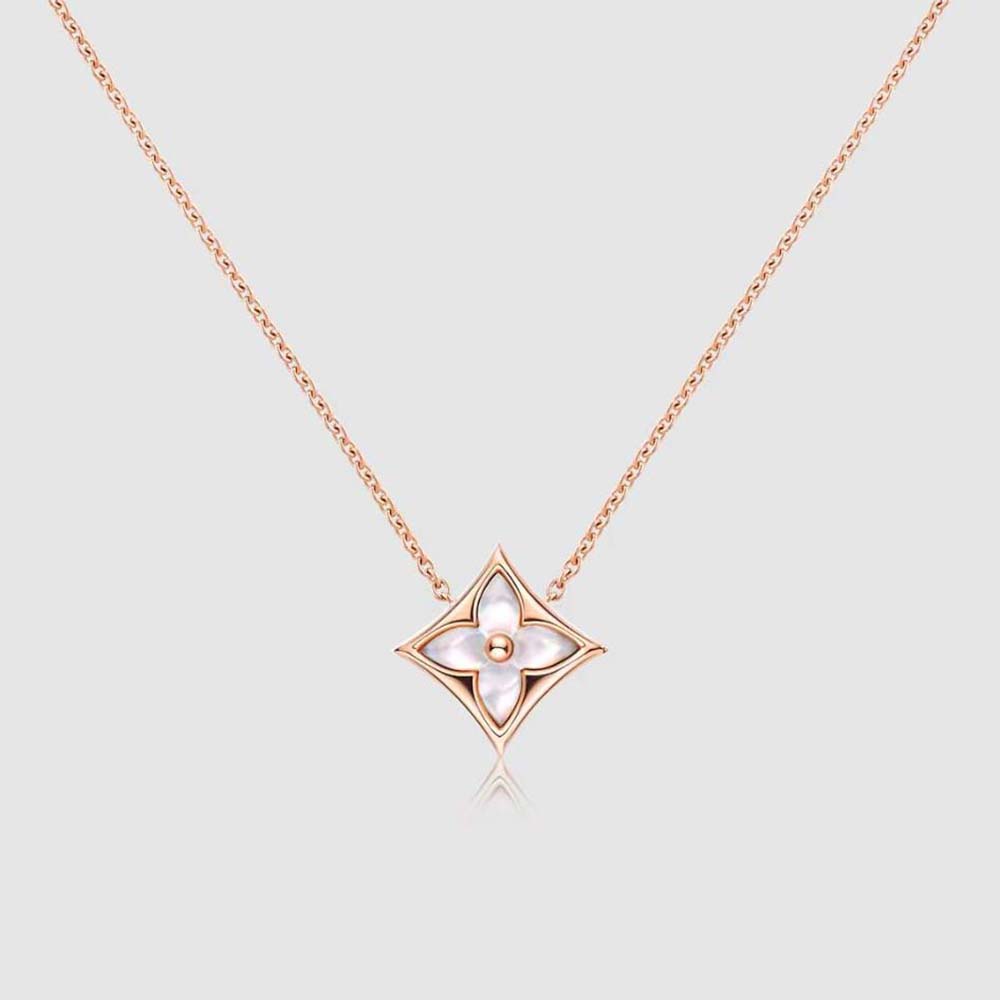 Louis Vuitton Women Color Blossom Star Pendant in Pink Gold