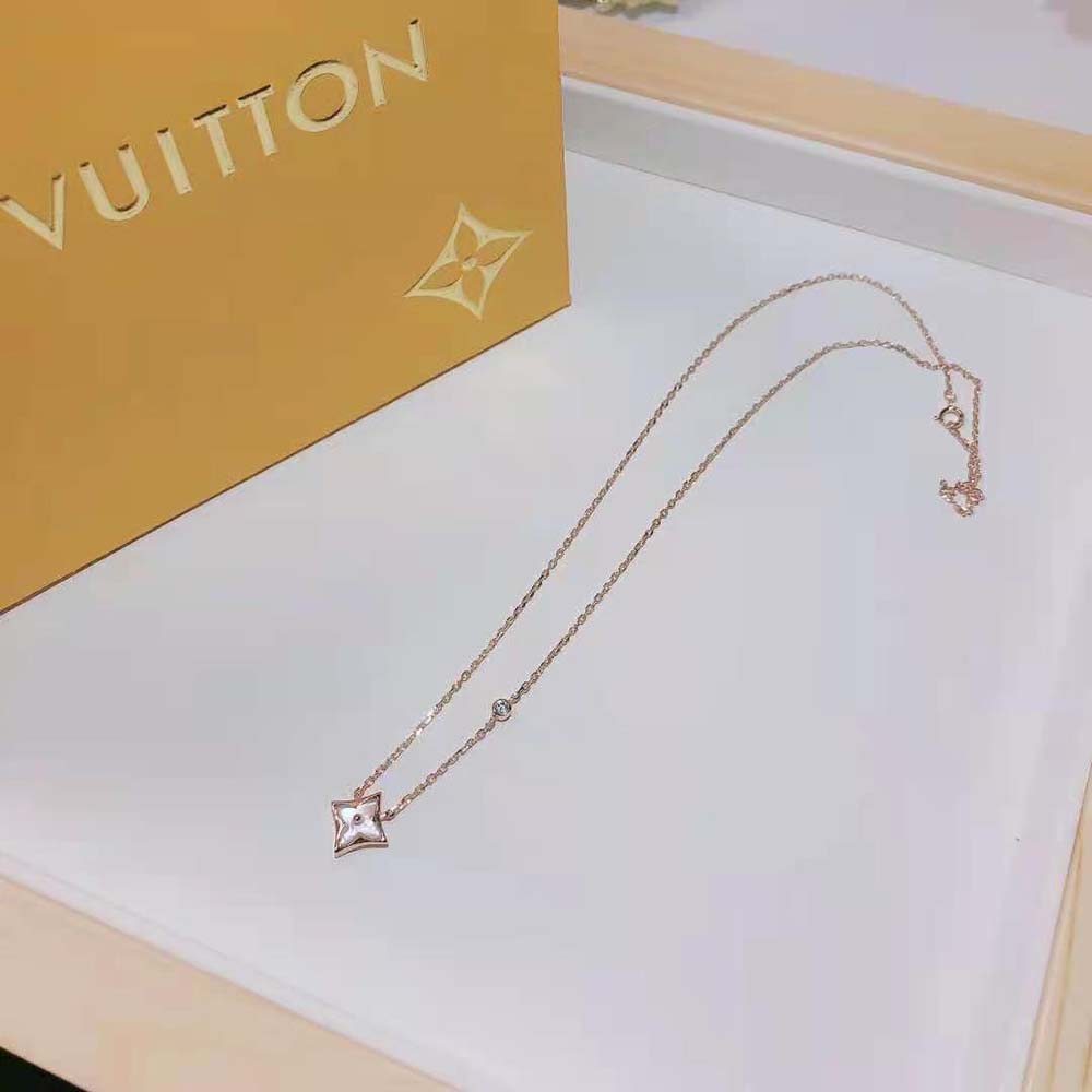 Louis Vuitton Women Color Blossom Star Pendant in Pink Gold
