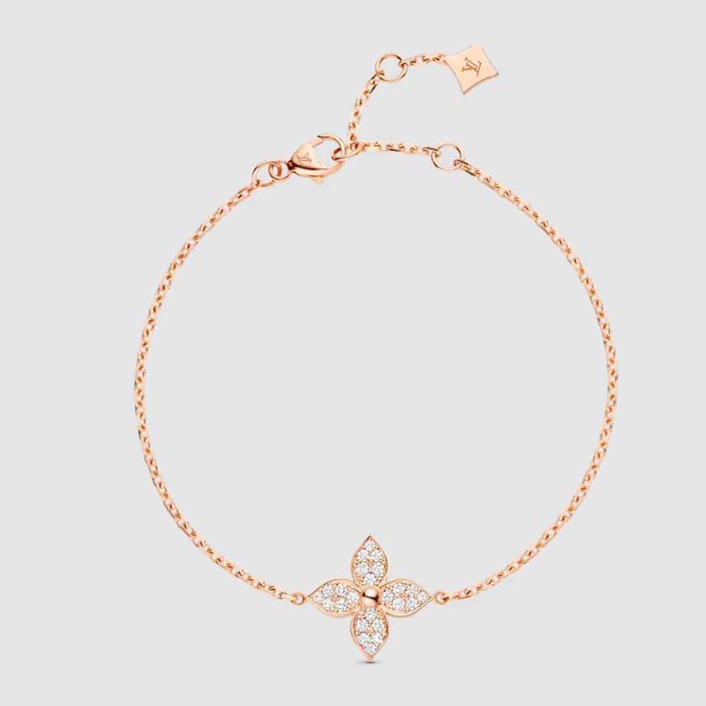 Louis Vuitton Women Idylle Blossom Bracelet Pink Gold and Diamonds