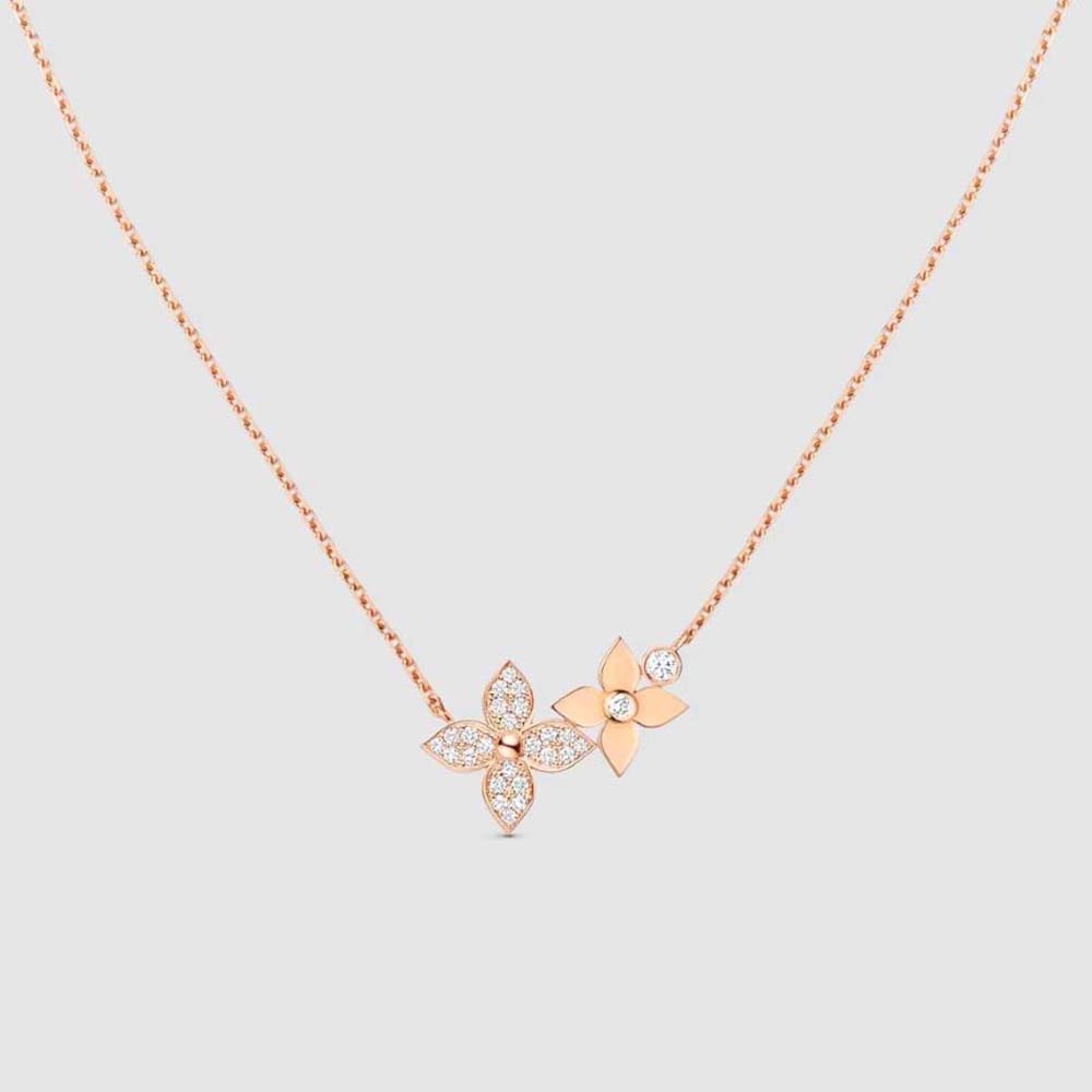 Louis Vuitton Women Idylle Blossom Necklace in Pink Gold