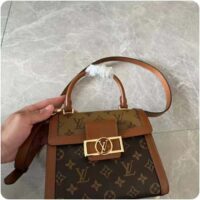 Louis Vuitton Women LV Dauphine Capitale Monogram Reverse Coated Canvas Cowhide-Leather (13)