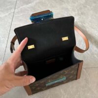 Louis Vuitton Women LV Dauphine Capitale Monogram Reverse Coated Canvas Cowhide-Leather (13)