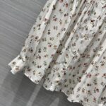 Louis Vuitton Men LV Floral Print Ruffle Collar Shirt Silk Milky White Regular Fit - immagine 7