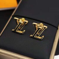 Louis Vuitton Women LV Iconic Enamel Earrings-Black (1)