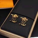Louis Vuitton Women LV Iconic Enamel Earrings-Black – Image 5
