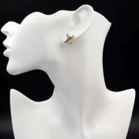 Louis Vuitton Women LV Iconic Enamel Earrings-Black (1)