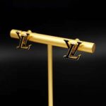 Louis Vuitton Women LV Iconic Enamel Earrings-Black – Image 3