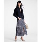 Louis Vuitton Women LV Monogram Denim Midi Skirt Cotton Navy - Image 12