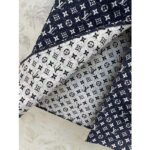 Louis Vuitton Women LV Monogram Denim Midi Skirt Cotton Navy - Image 9