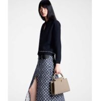 Louis Vuitton Women LV Monogram Denim Midi Skirt Cotton Navy (13)