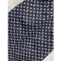 Louis Vuitton Women LV Monogram Denim Midi Skirt Cotton Navy (13)