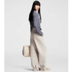 Louis Vuitton Women LV Monogram Jacquard Pullover Wool Cotton Grey Blue Regular Fit – Bild 15