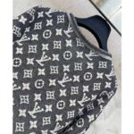 Louis Vuitton Men LV Monogram Jacquard Pullover Wool Cotton Grey Blue Regular Fit - Image 5