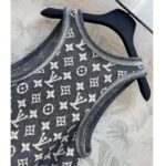 Louis Vuitton Men LV Monogram Jacquard Tank Top Wool Cotton Grey Blue Regular Fit – Image 5