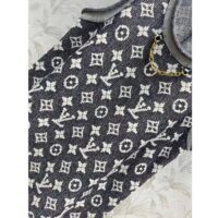 Louis Vuitton Women LV Monogram Jacquard Tank Top Wool Cotton Grey Blue Regular Fit (5)