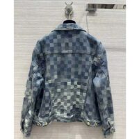 Louis Vuitton Women LV Runaway Damier Classic Denim Jacket Regular Fit Allover Damoflage Jacquard (2)